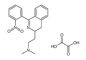 3,4-Dihydro-N,N-dimethyl-1-(2-nitrophenyl)-3-isoquinolineethanamine et hanedioate (1:1)结构式