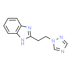 2-[2-(1H-1,2,4-triazol-1-yl)ethyl]-1H-benzimidazole结构式