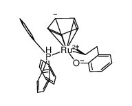 [Ru(triphenylphosphine)(OC6H4(CH2CHCH2-2)-κ1 O:η2C,C')]结构式