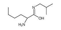 (2S)-2-amino-N-(2-methylpropyl)hexanamide结构式