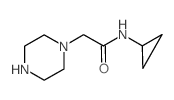N-环丙基-2-(哌嗪-1-基)乙酰胺盐酸盐结构式