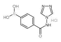 (4-((4H-1,2,4-Triazol-4-yl)carbamoyl)phenyl)boronic acid hydrochloride picture