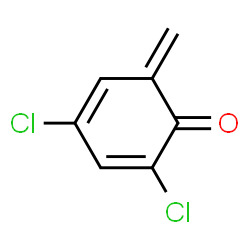 2,4-Cyclohexadien-1-one,2,4-dichloro-6-methylene- Structure