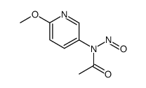 N-(6-methoxy-[3]pyridyl)-N-nitroso-acetamide结构式