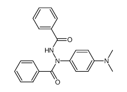 N,N'-dibenzoyl-N-(4-dimethylamino-phenyl)-hydrazine Structure