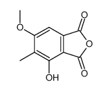 3-hydroxy-5-methoxy-4-methyl-phthalic acid-anhydride Structure