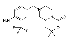 4-(4-BOC-PIPERAZIN-1-YL-METHYL)-2-TRIFLUOROMETHYLANILINE Structure