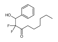 2,2-difluoro-1-hydroxy-1-phenylnonan-3-one Structure