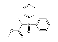 methyl 2-diphenylphosphorylpropanoate结构式