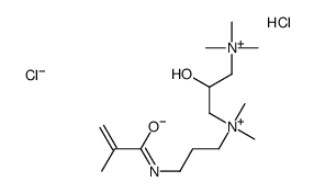 1,3-Propanediaminium, 2-hydroxy-N,N,N,N',N'-pentamethyl- N'-[3-[(2-methyl-1-oxo-2-propenyl)amino]propyl ]-, dichloride, homopolymer picture