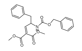 rac-dimethyl 2-<2'-(benzyloxycarbonylamino)-3'-phenylpropylidene> malonate Structure