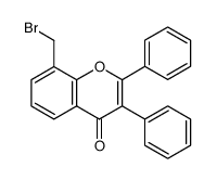 8-(bromomethyl)-2,3-diphenyl-4H-chromen-4-one结构式