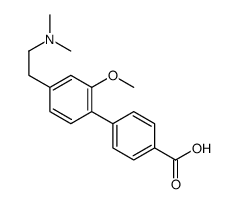 4'-[2-(Dimethylamino)ethyl]-2'-methoxy-4-biphenylcarboxylic acid Structure