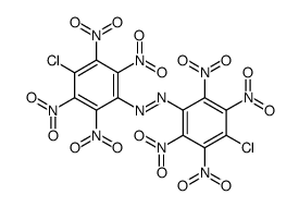 bis(4-chloro-2,3,5,6-tetranitrophenyl)diazene Structure