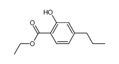 2-hydroxy-4-propyl-benzoic acid ethyl ester Structure