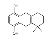 5,5-dimethyl-5,6,7,8,9,10-hexahydroanthracene-1,4-diol结构式