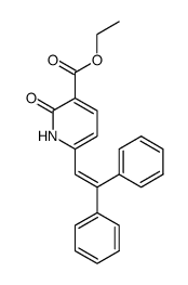 Ethyl 1,2-Dihydro-6-(2,2-diphenylethenyl)-2-oxo-3-pyridinecarboxylate结构式