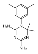 1-(3,5-dimethyl-phenyl)-6,6-dimethyl-1,6-dihydro-[1,3,5]triazine-2,4-diamine结构式