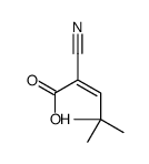2-Cyano-4,4-dimethyl-pent-2-enoic acid structure