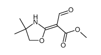 2-[4,4-Dimethyl-oxazolidin-(2Z)-ylidene]-3-oxo-propionic acid methyl ester Structure