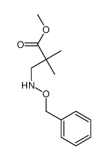 methyl 2,2-dimethyl-3-(phenylmethoxyamino)propanoate Structure
