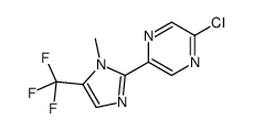 2-chloro-5-[1-methyl-5-(trifluoromethyl)imidazol-2-yl]pyrazine Structure