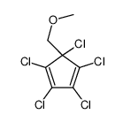 1,2,3,4,5-pentachloro-5-(methoxymethyl)cyclopenta-1,3-diene Structure