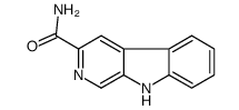 9H-pyrido[3,4-b]indole-3-carboxamide结构式