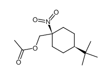 trans-4-(tert-butyl)-1-nitrocyclohexylmethyl acetate结构式