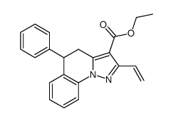 5-Phenyl-2-vinyl-4,5-dihydro-pyrazolo[1,5-a]quinoline-3-carboxylic acid ethyl ester结构式