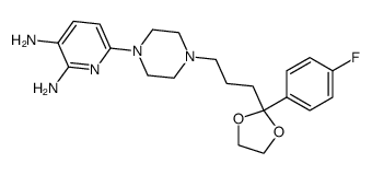 1-(4-Fluorophenyl)-4-[4-(2,3-diamino-pyridin-6-yl)-1-piperazinyl]-1-butanone ethylene ketal Structure