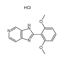 2-(2,6-Dimethoxy-phenyl)-3H-imidazo[4,5-c]pyridine; hydrochloride结构式