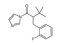 2-[(2-fluorophenyl)methyl]-1-imidazol-1-yl-3,3-dimethylbutan-1-one Structure