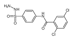 2,5-dichloro-N-[4-(hydrazinesulfonyl)phenyl]benzamide结构式