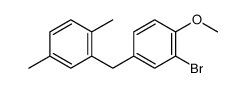 2-bromo-4-[(2,5-dimethylphenyl)methyl]-1-methoxybenzene结构式