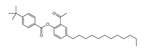 (2-acetyl-4-dodecylphenyl) 4-tert-butylbenzoate Structure
