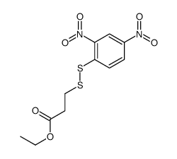 ethyl 3-[(2,4-dinitrophenyl)disulfanyl]propanoate结构式