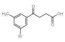 4-(3-BROMO-5-METHYLPHENYL)-4-OXOBUTYRIC ACID结构式
