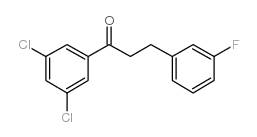 3',5'-DICHLORO-3-(3-FLUOROPHENYL)PROPIOPHENONE structure