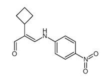 2-Cyclobutyl-3-(4-nitroanilino)-2-propenal Structure