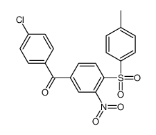 (4-chlorophenyl)-[4-(4-methylphenyl)sulfonyl-3-nitrophenyl]methanone Structure