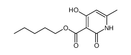 n-pentyl 4-hydroxy-6-methylpyrid-2-one-3-carboxylate Structure