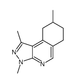 1,3,8-trimethyl-6,7,8,9-tetrahydropyrazolo[3,4-c]isoquinoline结构式