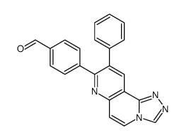 4-(9-phenyl-[1,2,4]triazolo[3,4-f][1,6]naphthyridin-8-yl)benzaldehyde Structure