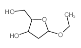 5-ethoxy-2-(hydroxymethyl)oxolan-3-ol结构式