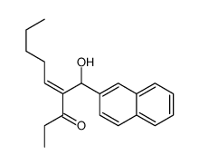 4-[hydroxy(naphthalen-2-yl)methyl]non-4-en-3-one结构式