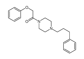 2-phenoxy-1-[4-(3-phenylpropyl)piperazin-1-yl]ethanone Structure