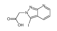 2-(3-iodopyrazolo[3,4-b]pyridin-2-yl)acetic acid Structure