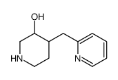 4-(pyridin-2-ylmethyl)piperidin-3-ol Structure