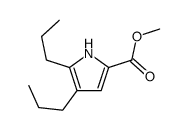 methyl 4,5-dipropyl-1H-pyrrole-2-carboxylate结构式